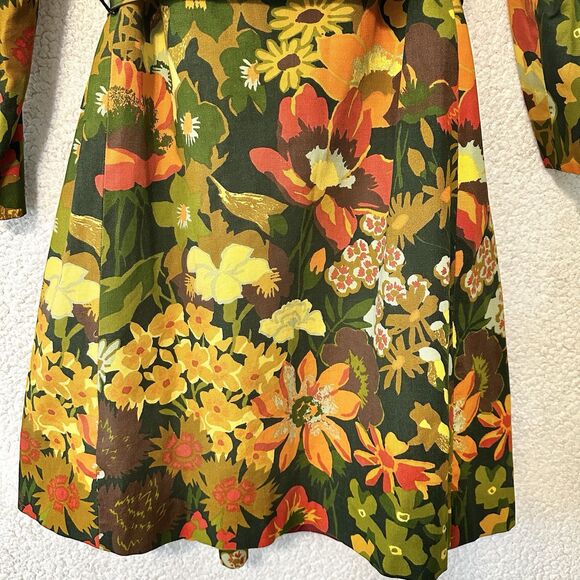 Travel Coat Travelcoats by Naman in a Flower Power Hippie Nylon 1970s Fashion - Picture 16 of 16